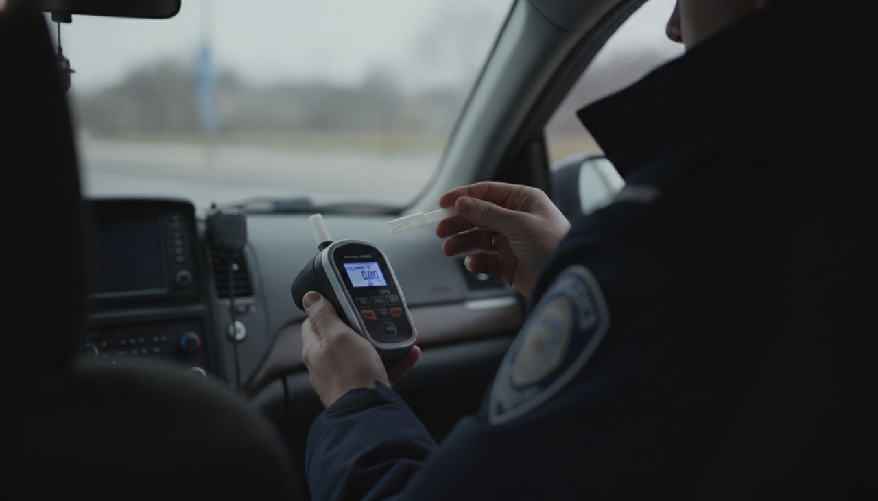 Ukradli samochód, zniszczyli drogę i... usiedli w środku do śniadania. Trzej mężczyźni w rękach policji